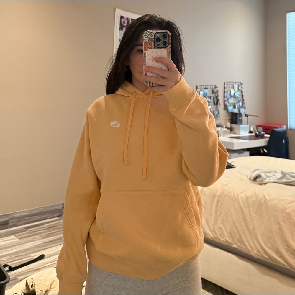 Orange Nike hoodie
